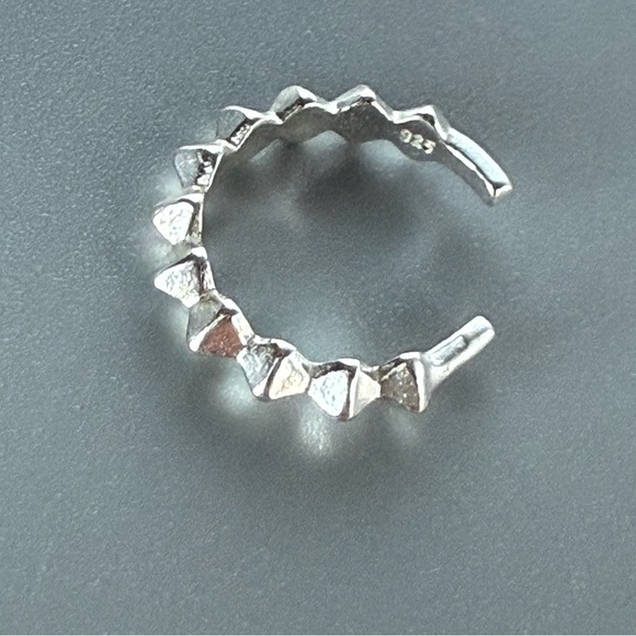 Sterling Silver Spike Ear Cuff - Picture 4 of 8